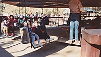 1990-12-24 Knotts Berry Farm 01 Ginger Taylor and David Whitsett.jpg