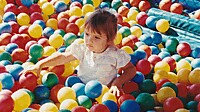 1994-07 03 Kelsey Ponders the Ball Pit.jpg